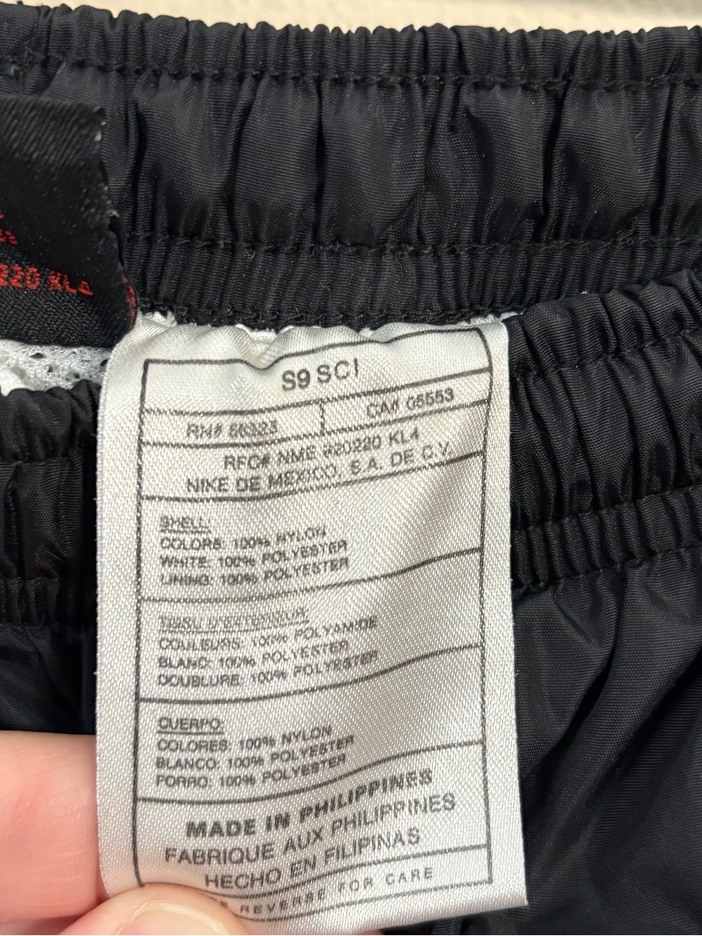 Vintage 90s Nike Men's L Black Lined Windbreaker Track Pants Y2K drill gorpcore - Picture 4 of 8
